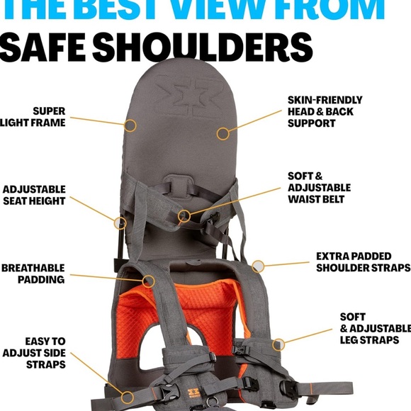 Minmeis G4 Backpack Gray with Carrier - Picture 2 of 5